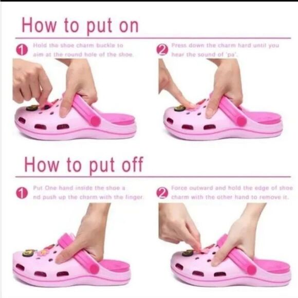 6/$20 Hello Kitty 😺 Bogg Bag Charm 👜 Croc Shoe Jewelry Jibbitz Pink Dress - Picture 3 of 4